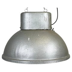 Retro Large Oval Industrial Polish Factory Pendant Lamp from Predom Mesko, 1970s