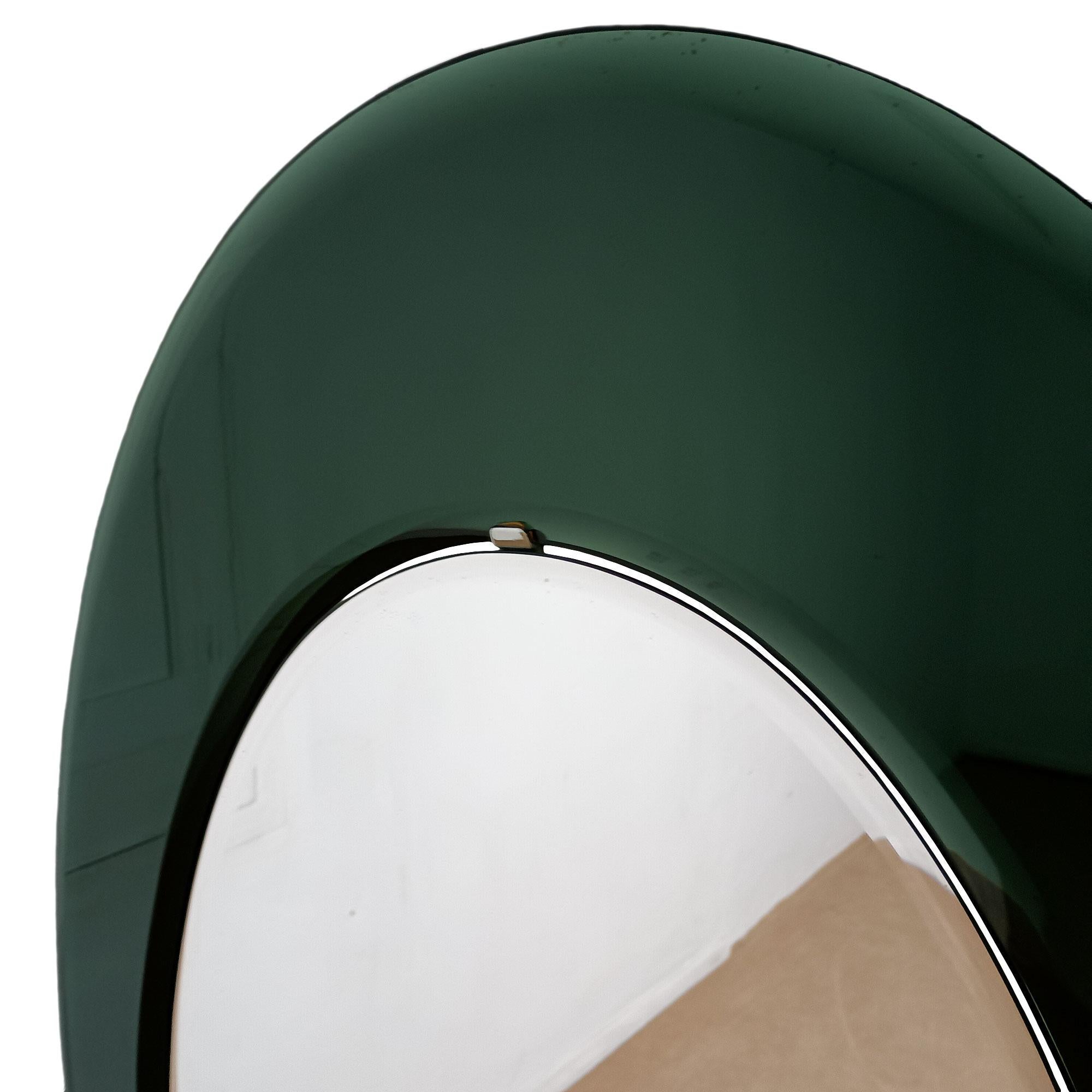 Italian Large oval mirror attributed to Fontana Arte – 1960 For Sale
