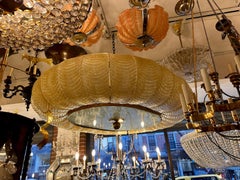 Large Oval Murano Light Fixture