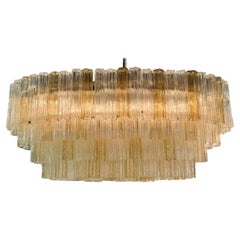 Large Oval Murano Tronchi Chandelier