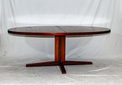 Large Oval Rosewood Dining Table John Mortensen for Heltbørg Møbler