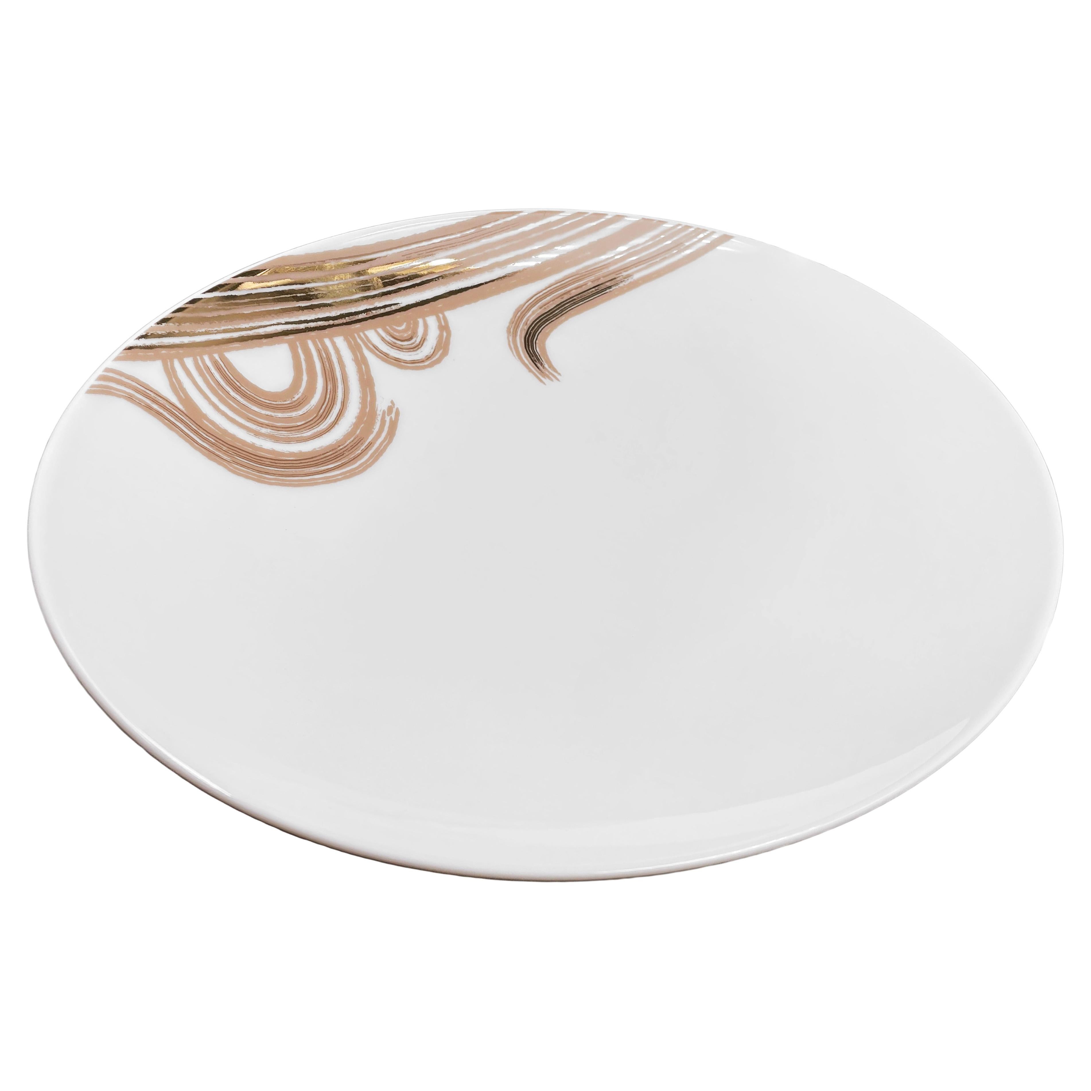 Large Oval Serving Plate Mid Century Rhythm André Fu Living Tableware