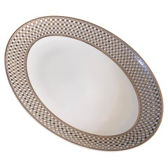 Großer ovaler Servierteller, modernes Vintage-Tischgeschirr von Andr Fu, neu