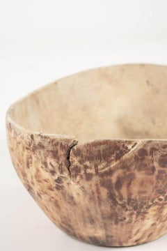 Grande ciotola ovale primitiva svedese Dugout Bowl