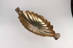 Large Oval Silver Centerpiece 1960s Italy Padova Hand-Made Sterling Silver 925