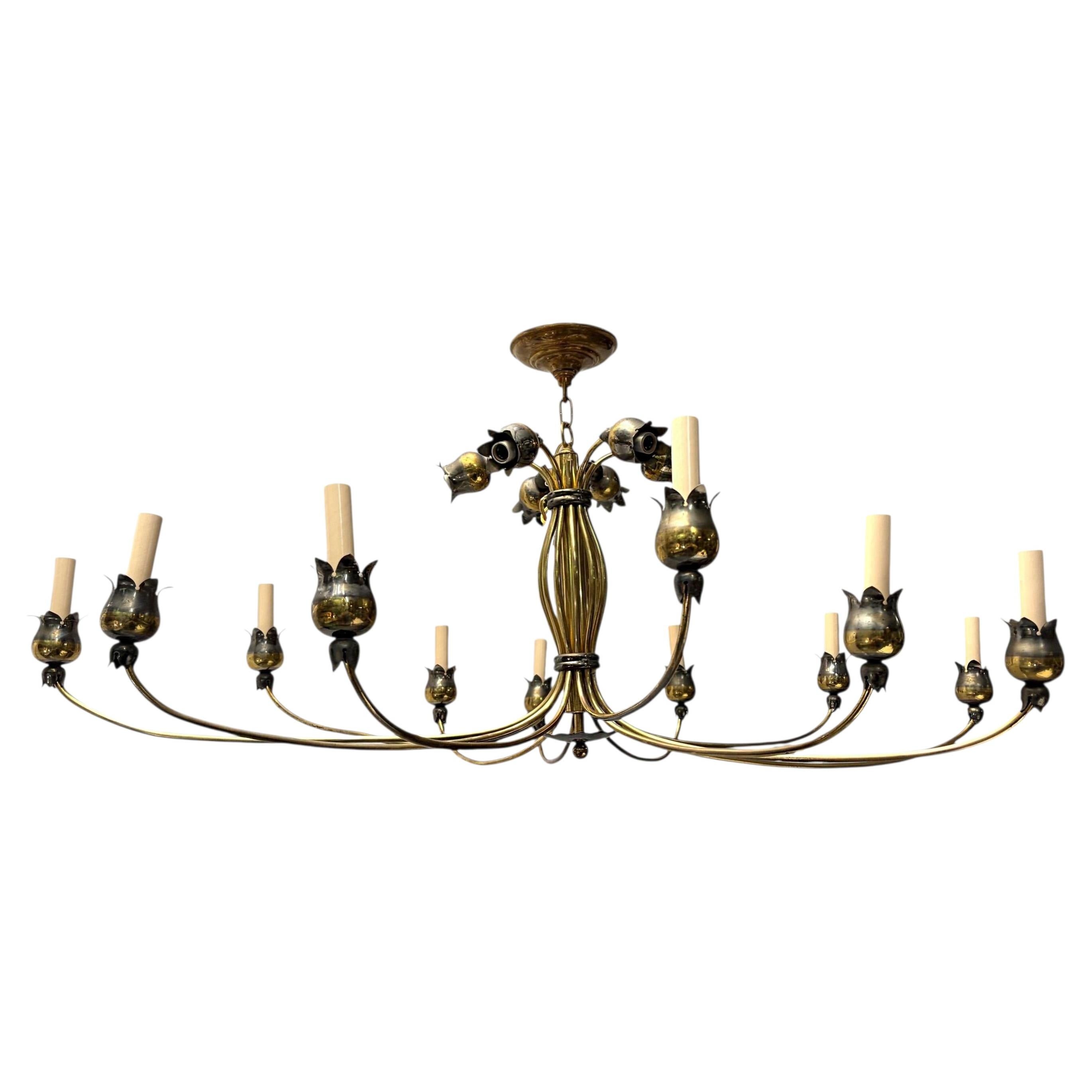 Large Oval Tulip Chandelier