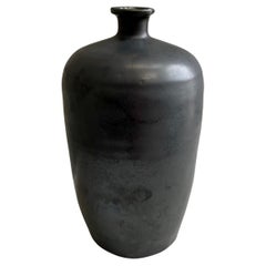 Handgefertigte ovale Vase „Große Vase“ aus glasiertem Steingut