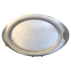 Large Oval White & Hall Sheffield Silver Plate Serving Tray, circa 1930s