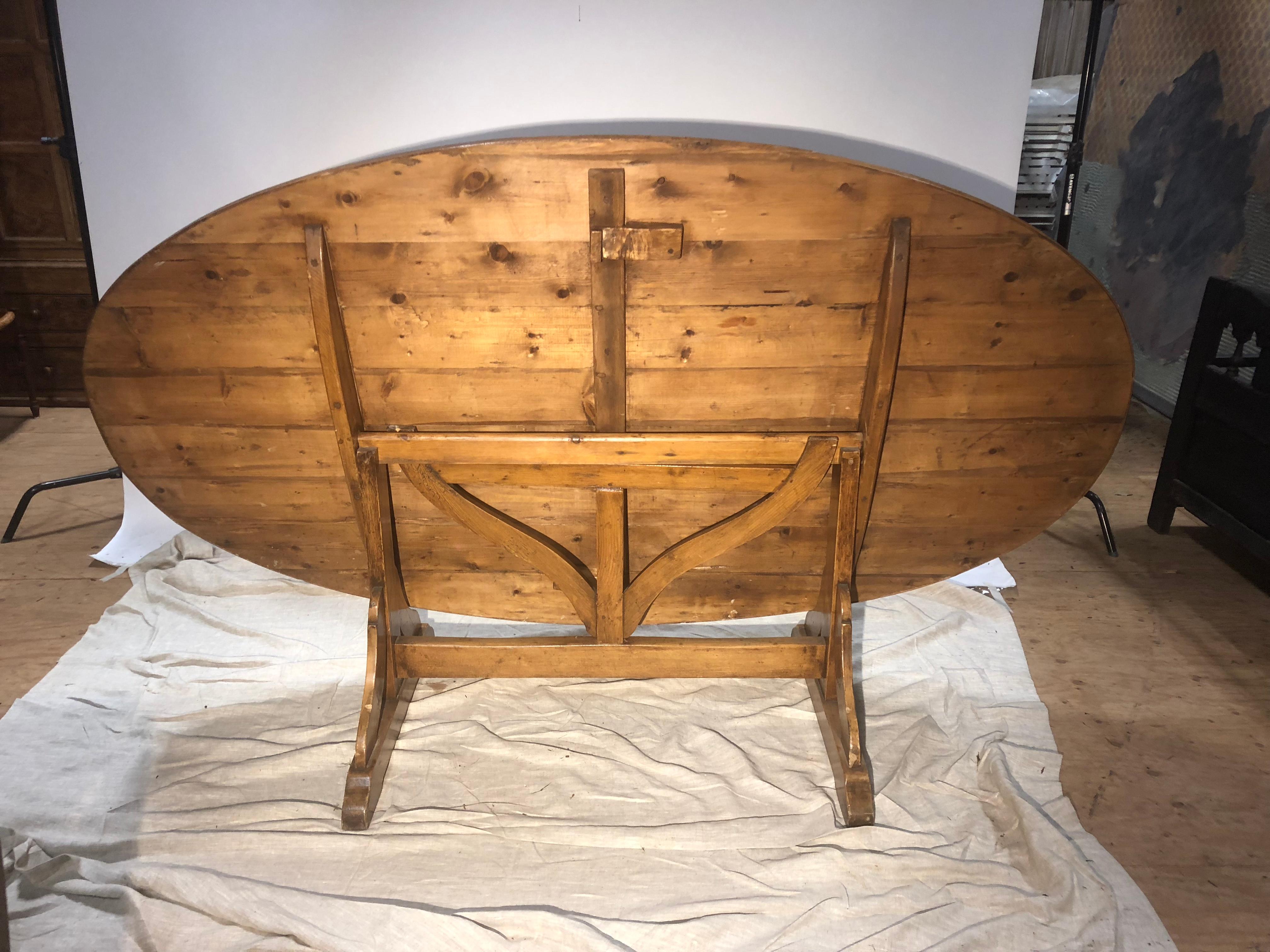 Large Oval Wine Tasting Table, French, 19th Century 6