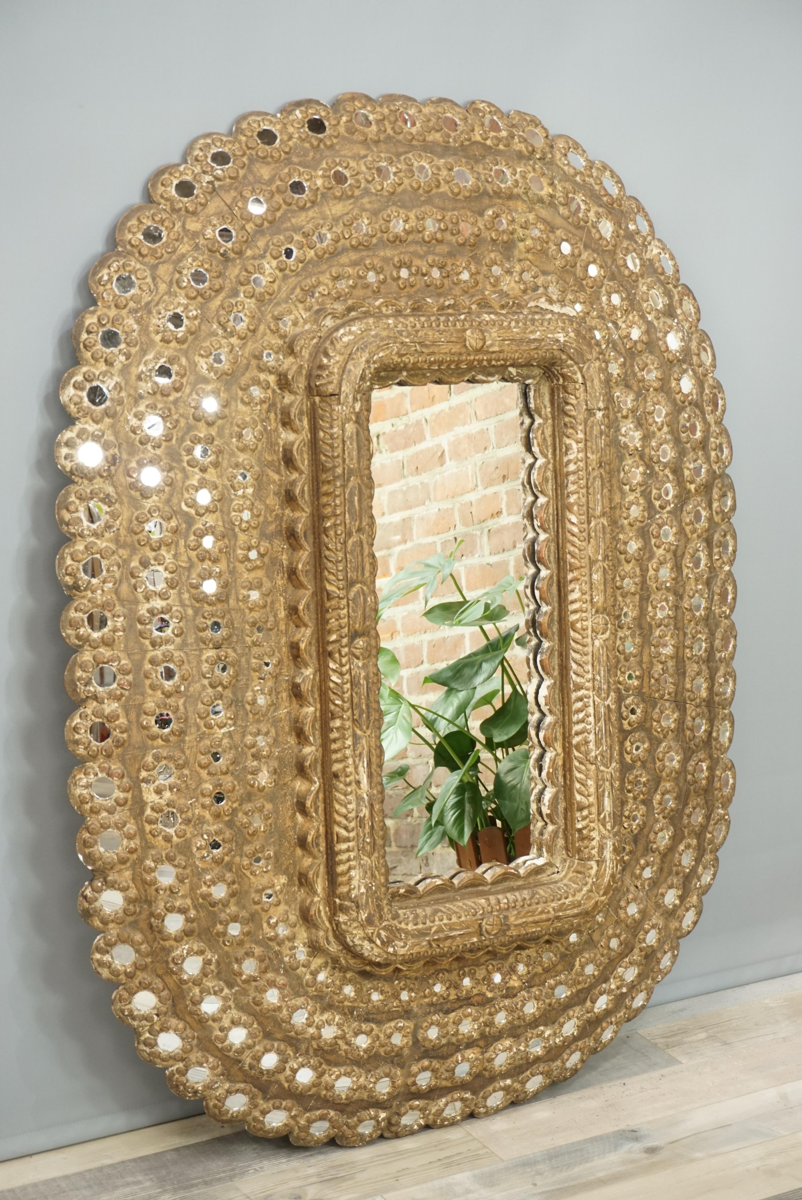 Large Ovale Ethnic Style Mirror 3