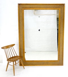 Large Oversize 83x63 Rectangle Gilt Frame Mirror
