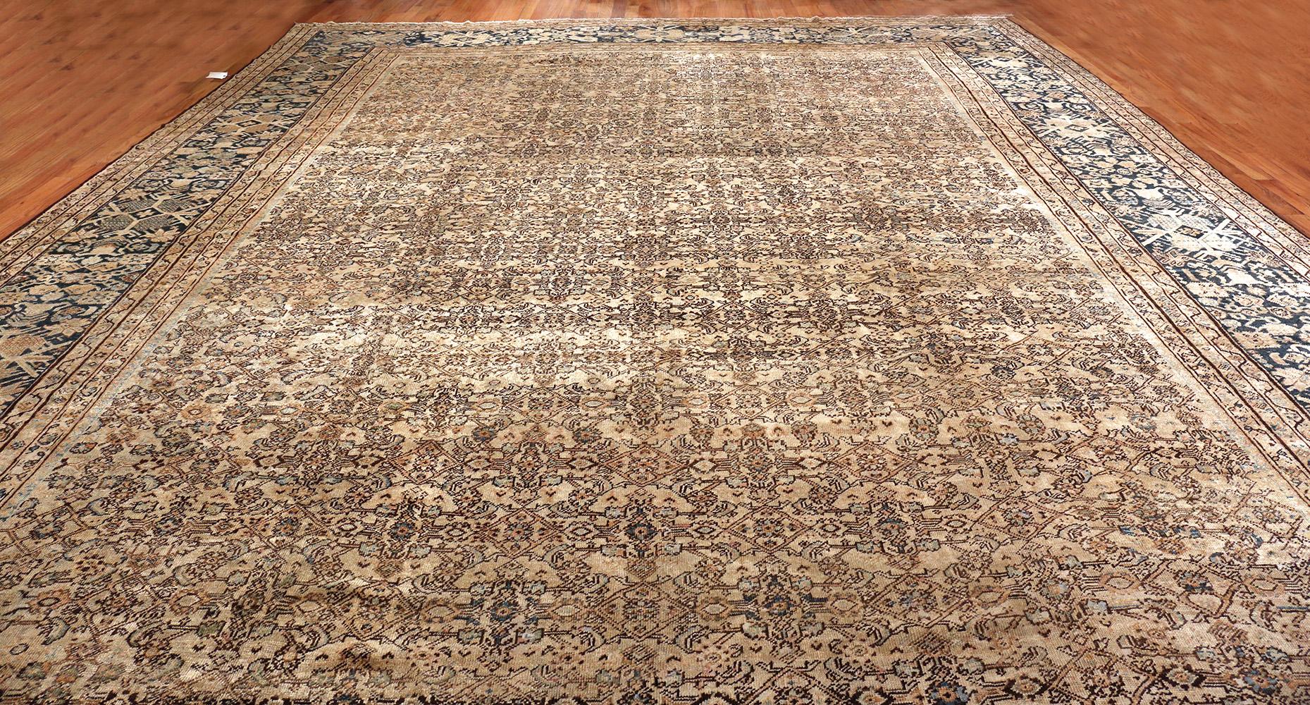Large Oversize Antique Persian Sultanabad Rug. Size: 14 ft 6 in x 22 ft 4