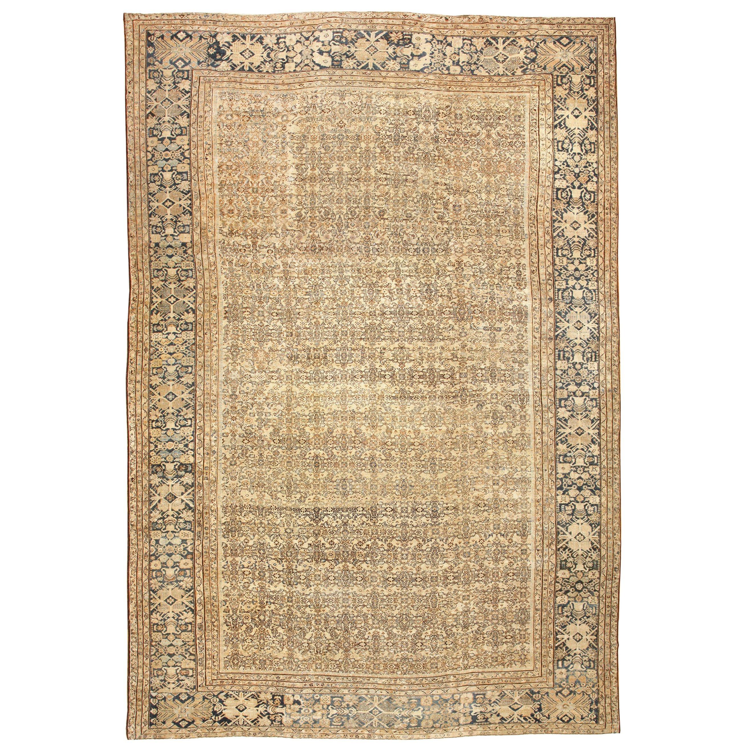 Large Oversize Antique Persian Sultanabad Rug. Size: 14 ft 6 in x 22 ft