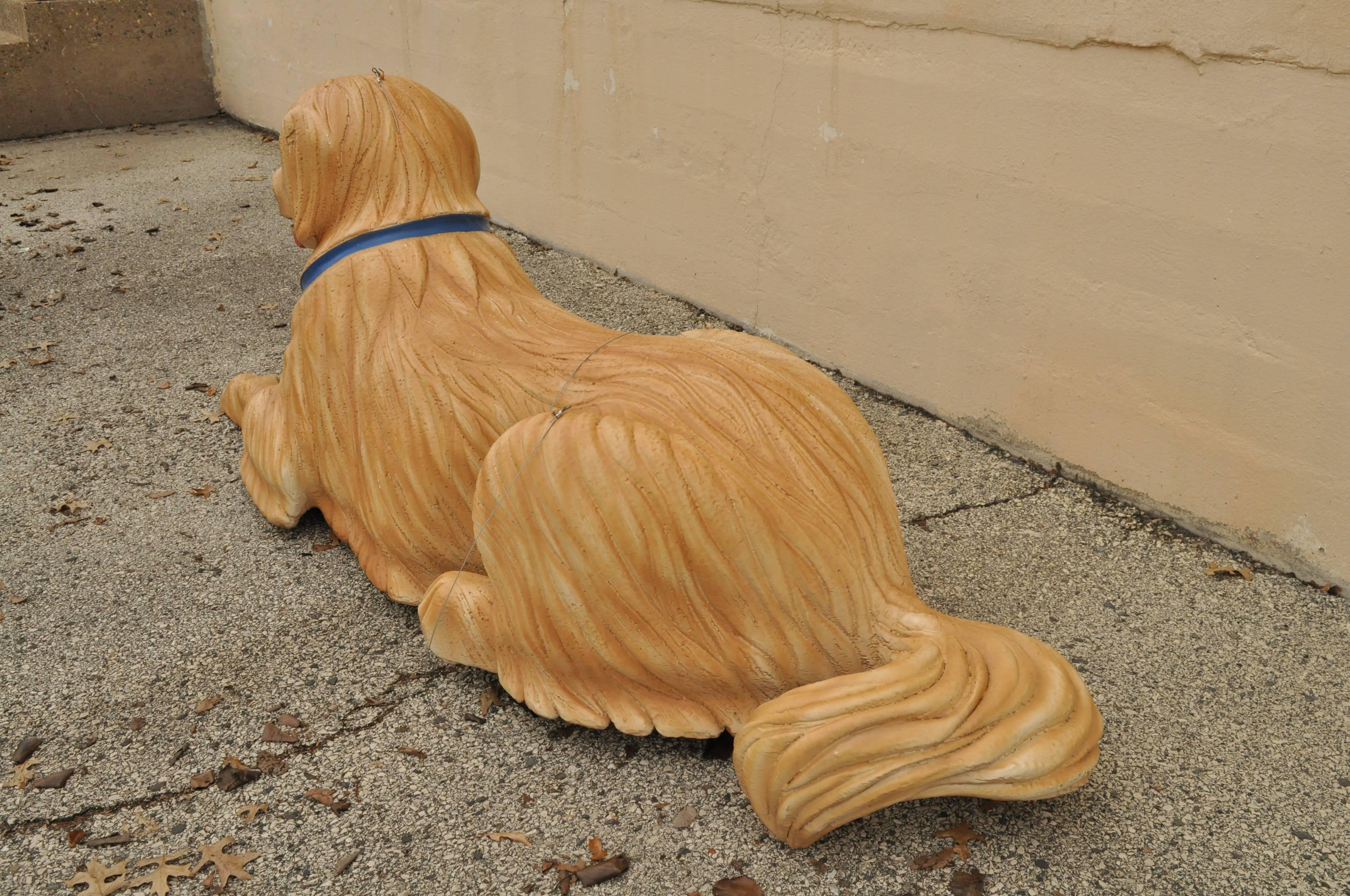 Grand mannequin de chien Labrador Retriever en fibre de verre surdimensionné pour magasin de détail 3