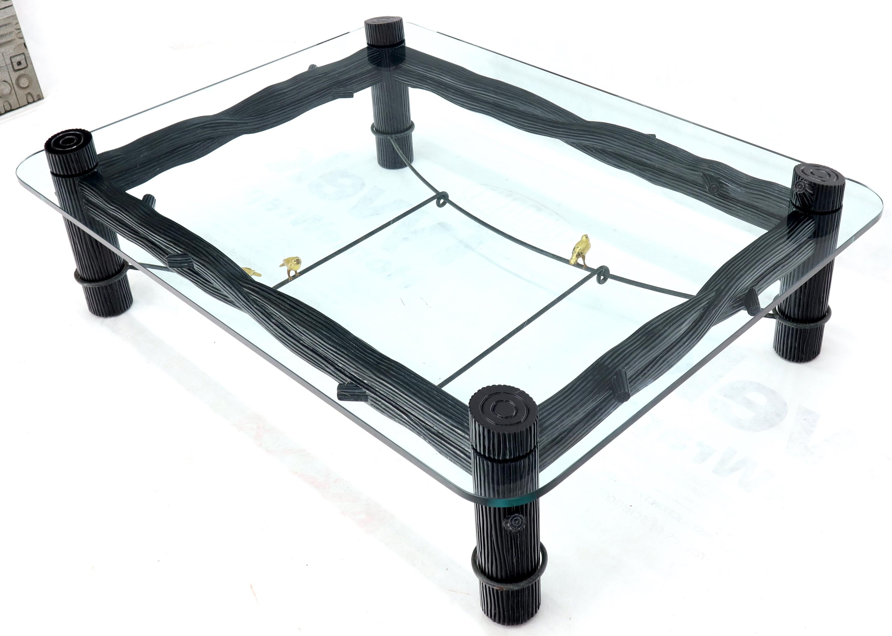 rectangle coffee table with glass top