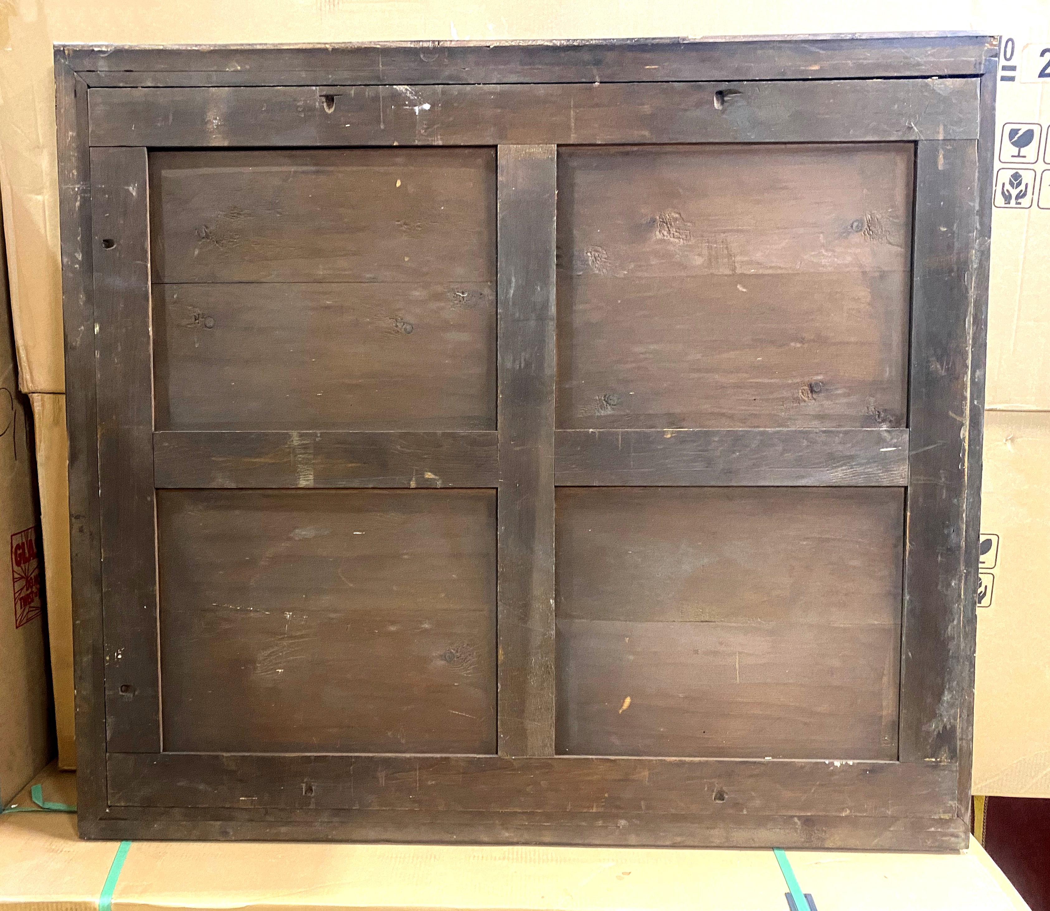 Large oversized 19th Century Yew Veneered Mirror For Sale 8