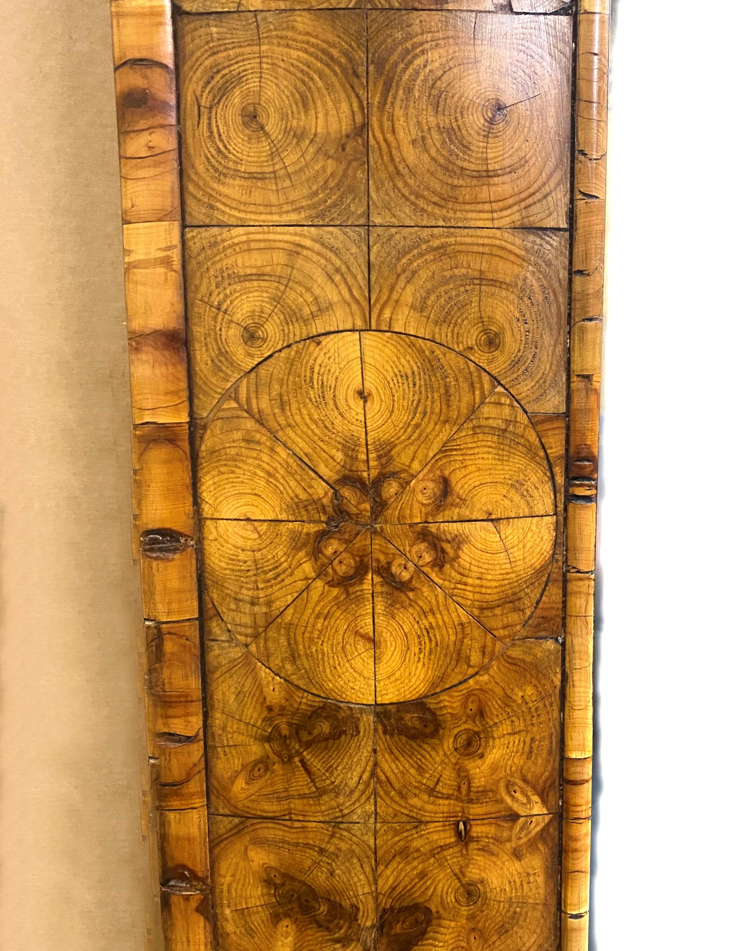 Large oversized 19th Century Yew Veneered Mirror In Good Condition For Sale In London, GB