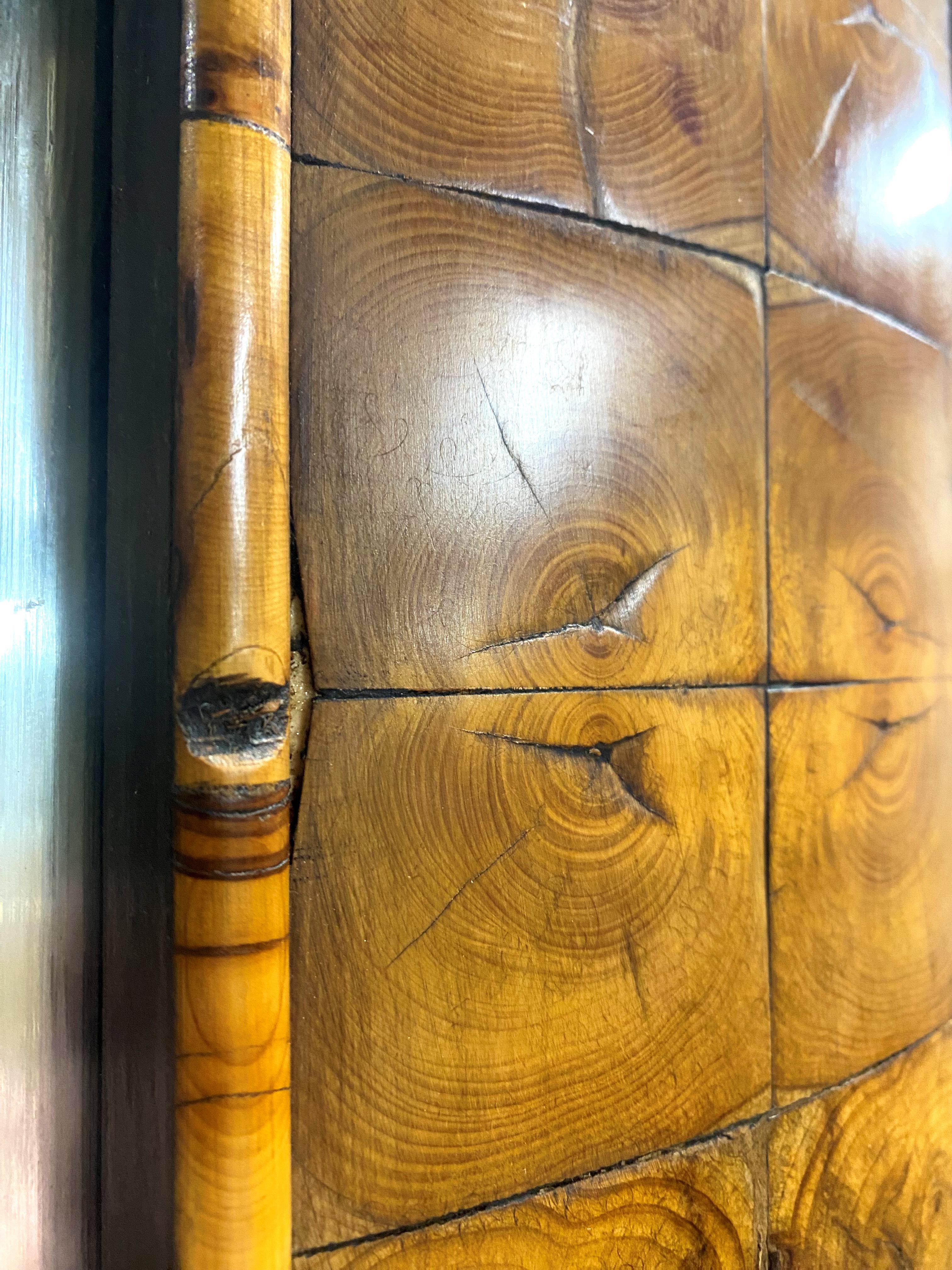 Large oversized 19th Century Yew Veneered Mirror For Sale 2