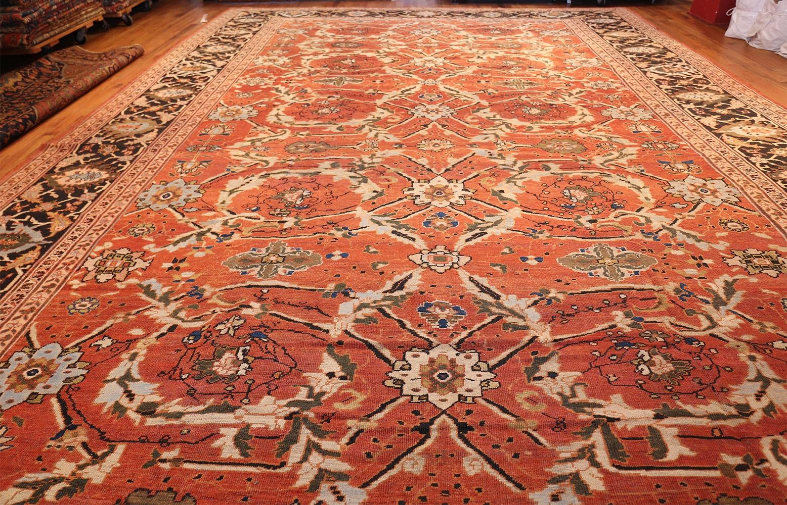 Antique Persian Sultanabad Carpet. 14 ft 5 in x 21 ft 9 in For Sale 7