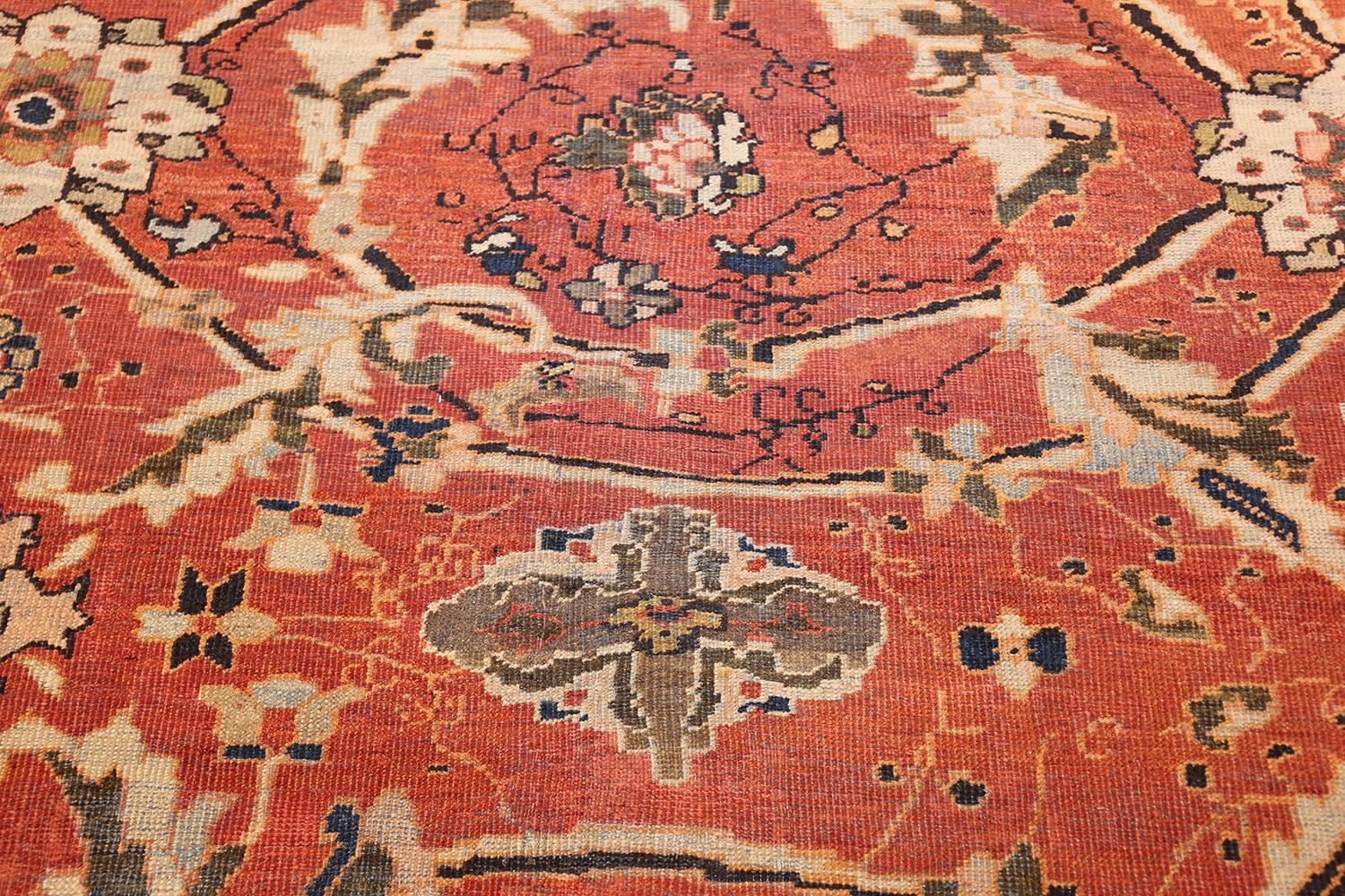 19th Century Antique Persian Sultanabad Carpet. 14 ft 5 in x 21 ft 9 in For Sale