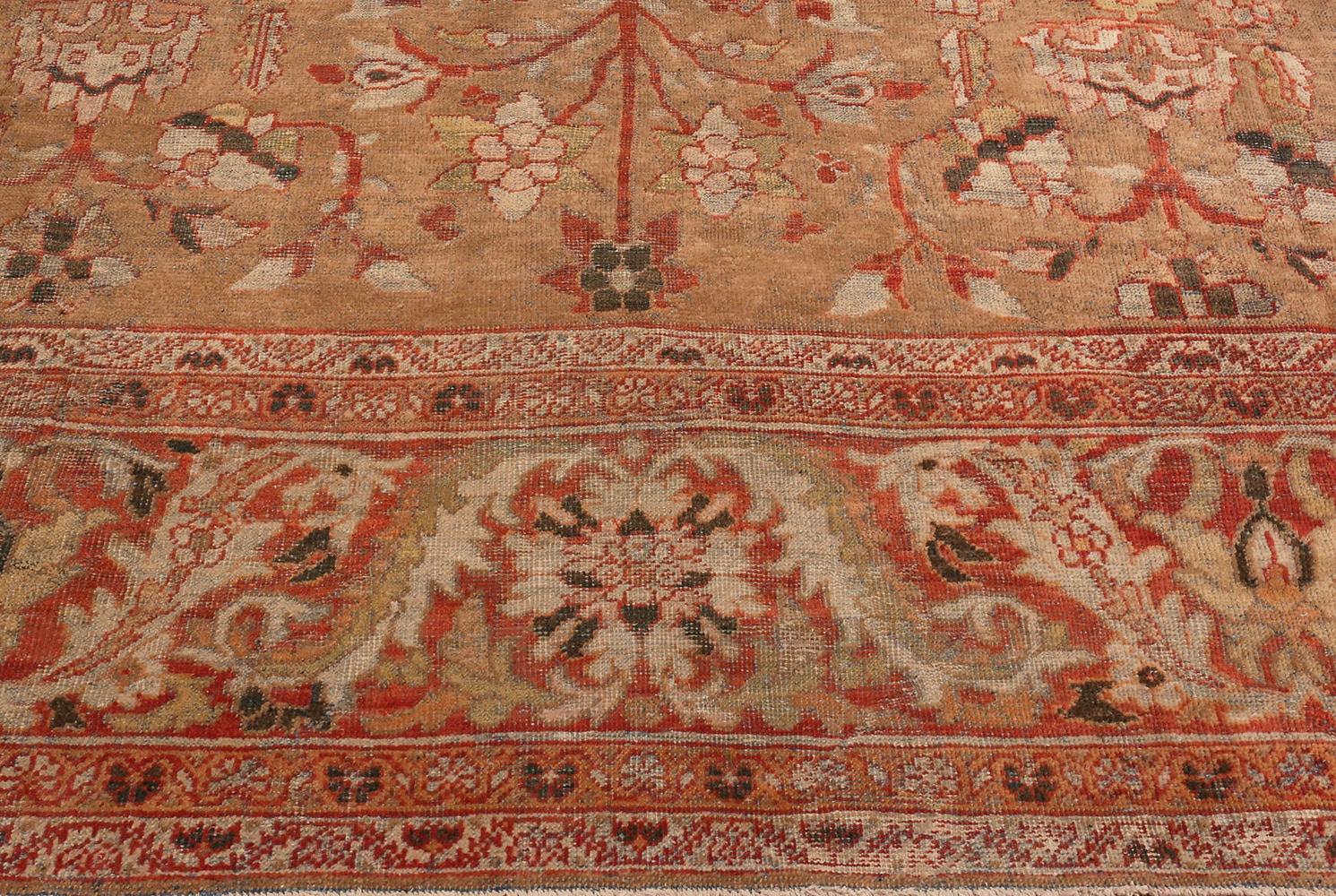 Beautiful large oversized antique Persian Sultanabad rug, country of origin / Rug type: Persian rugs, circa date 1900. Size: 15 ft x 24 ft 6 in (4.57 m x 7.47 m). 

