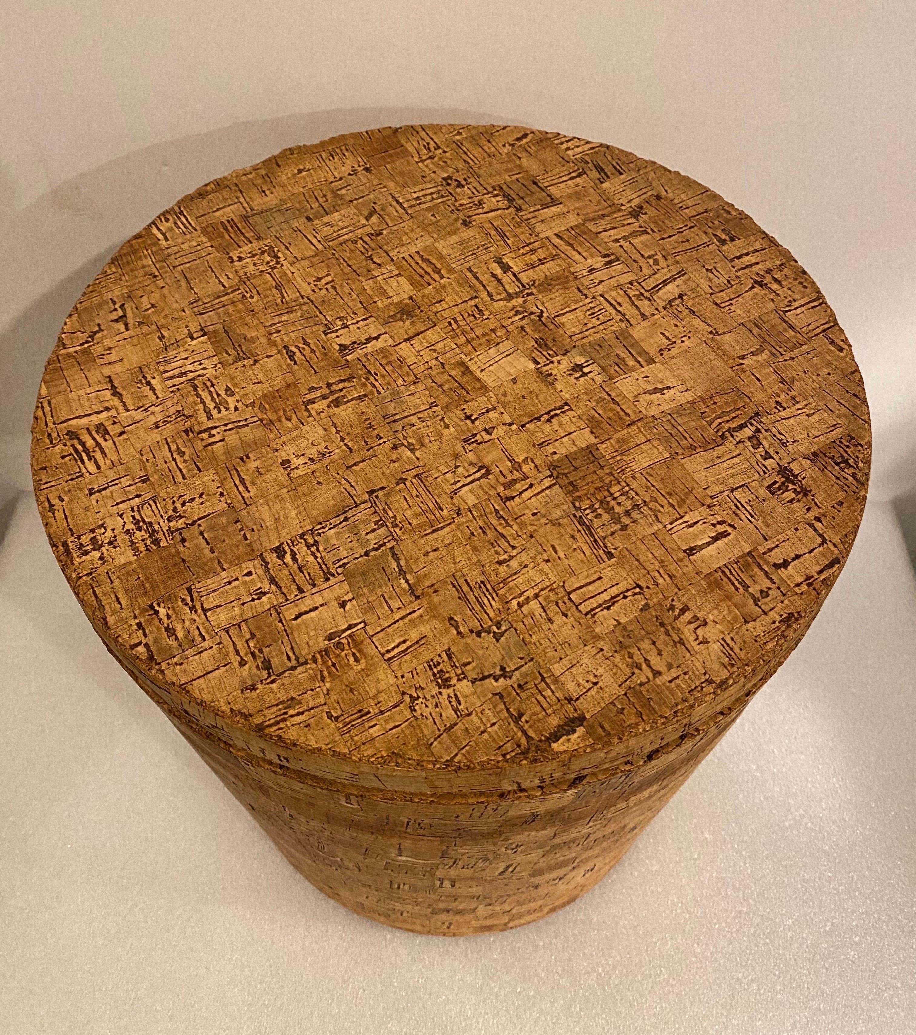 Large oversized Cork Ice Bucket or Wine Cooler.  Perfect to use as a storage/ side table as well.  Cork is in nice shape!