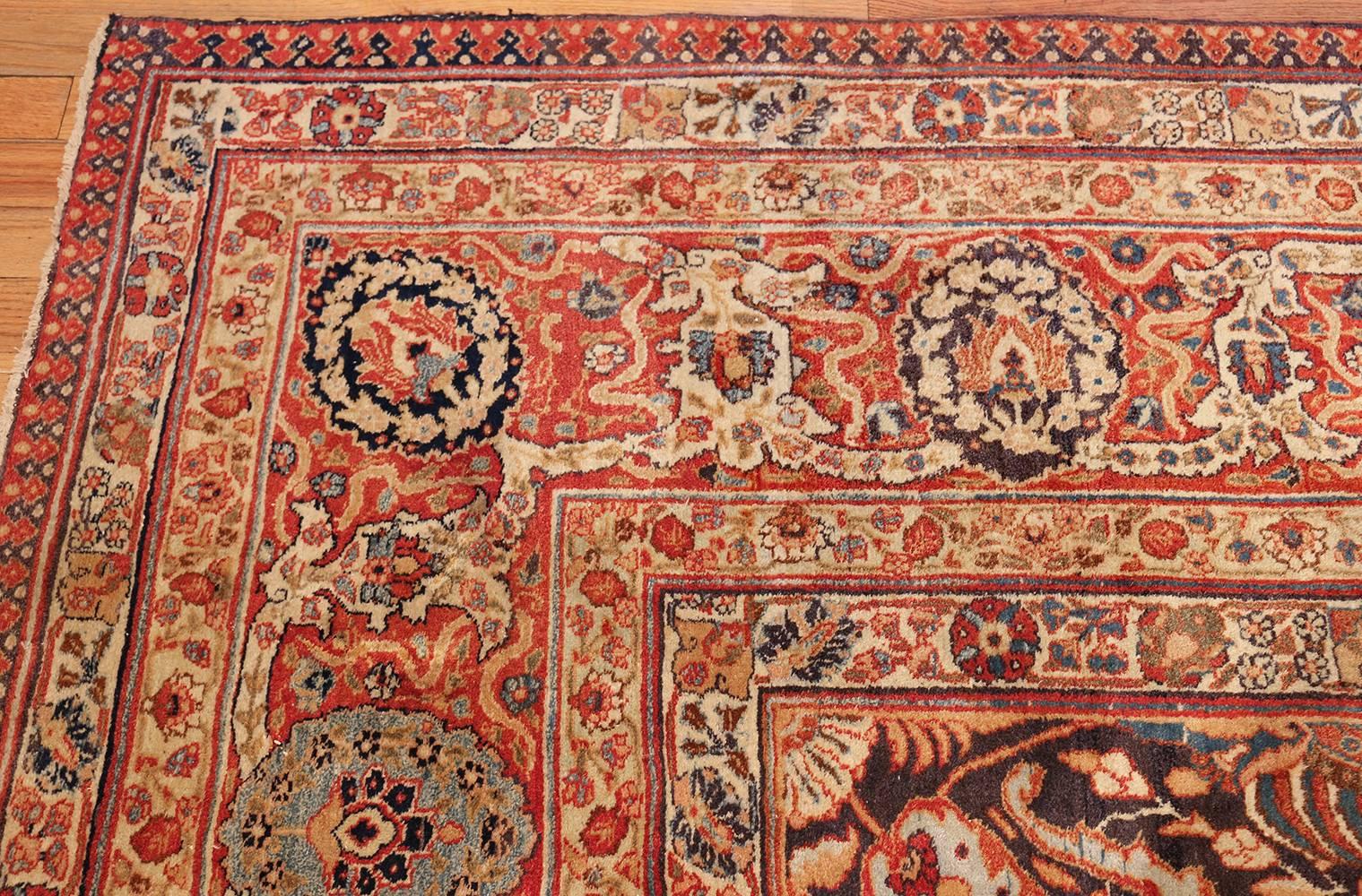 Antique Persian Tabriz Rug. Size: 14 ft 8 in x 22 ft  For Sale 1