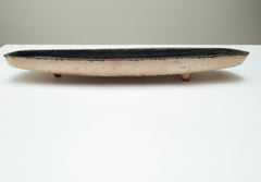 Large Ovoid Ceramic Centerpiece Plate, Belgium, 1960s