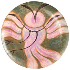 Large Owl Master Work Charger Eva Fritz-Lindner, 19.25 Inches