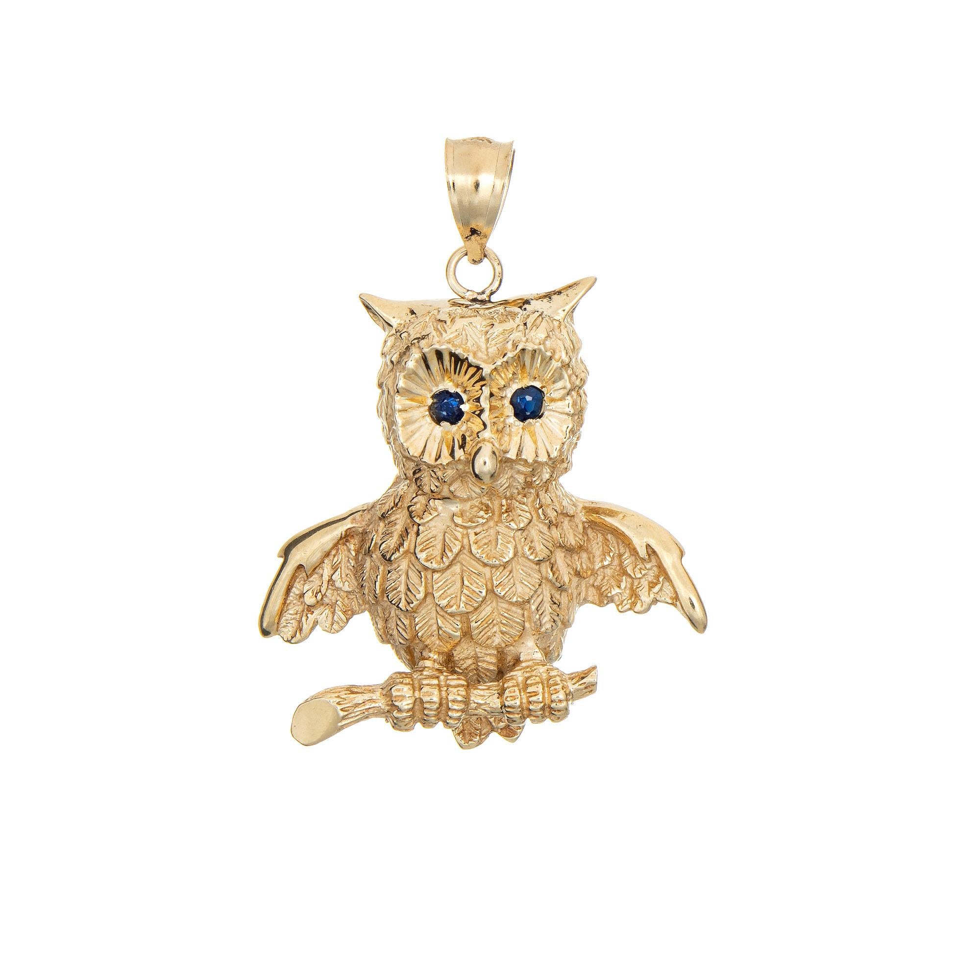 vintage owl pendant