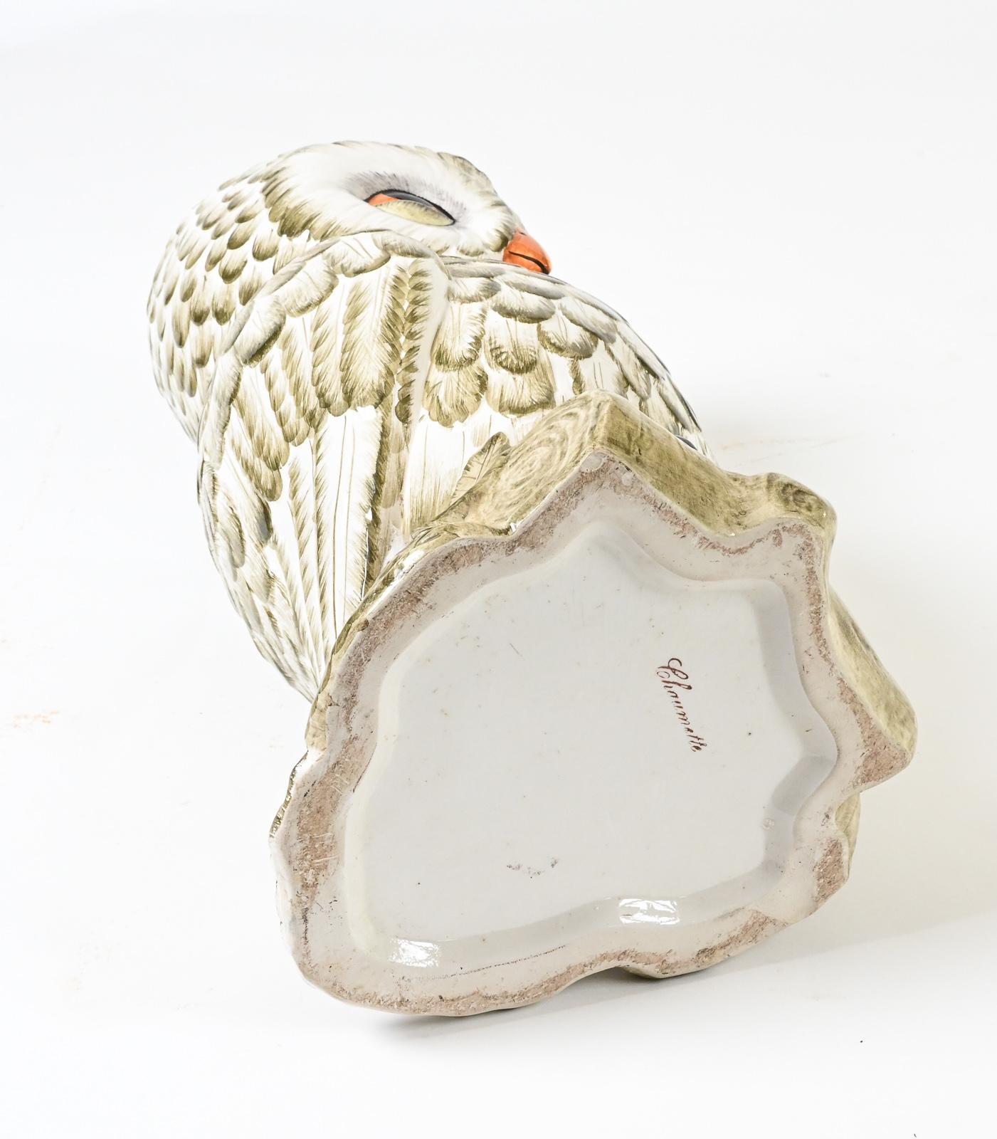 Large Owl Shaped Ceramic Umbrella Holder by Maison Chaumette 1