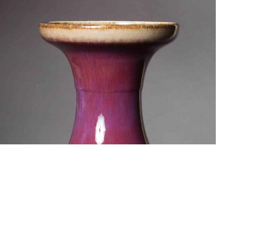 Large Oxblood Vase (Gebrannt) im Angebot