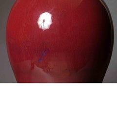 Large Oxblood Vase with Yong Zheng Nin Choi Mark