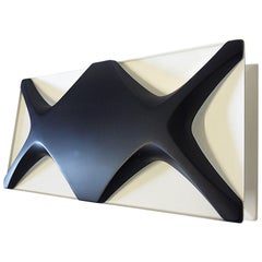 Large Oyster Light Panel by Klaus Link in the manner Staff, Germany, 1968