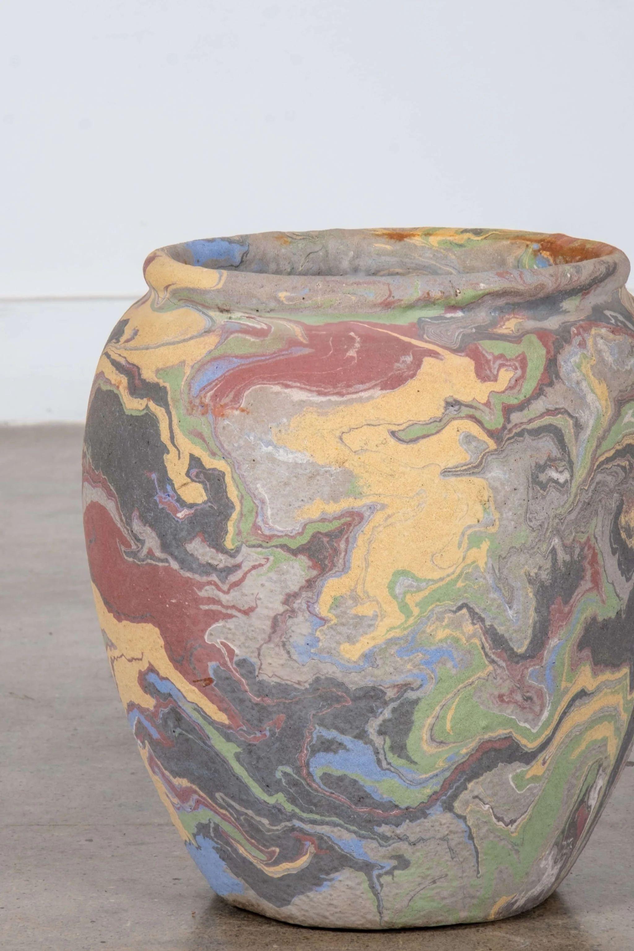 Mid-Century moderno Grande vaso di ceramica stradale di Ozark in vendita