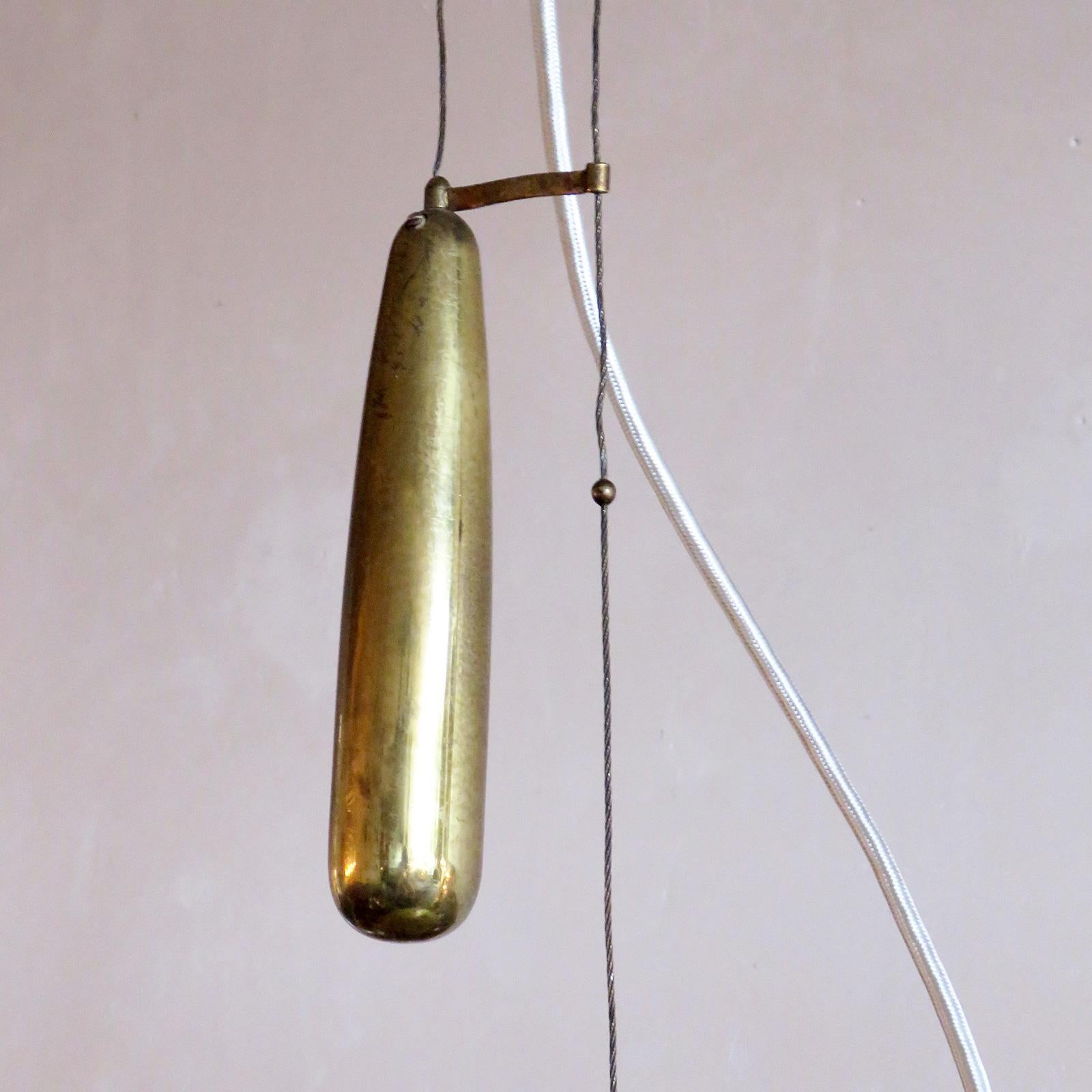 Metà XX secolo Grande lampadario Paavo Tynell 