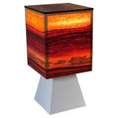 Large Padauk Cubix Lamp