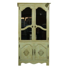 Vintage Large Painted Baker Furniture Company Armoire