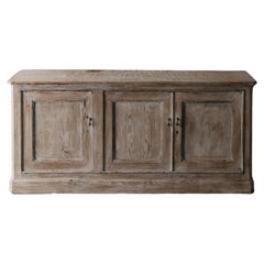 Used Large Painted Cabinet From France, Circa 1850
