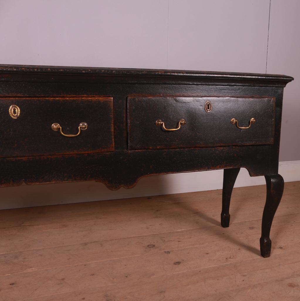 18th Century and Earlier Large Painted Dresser Base