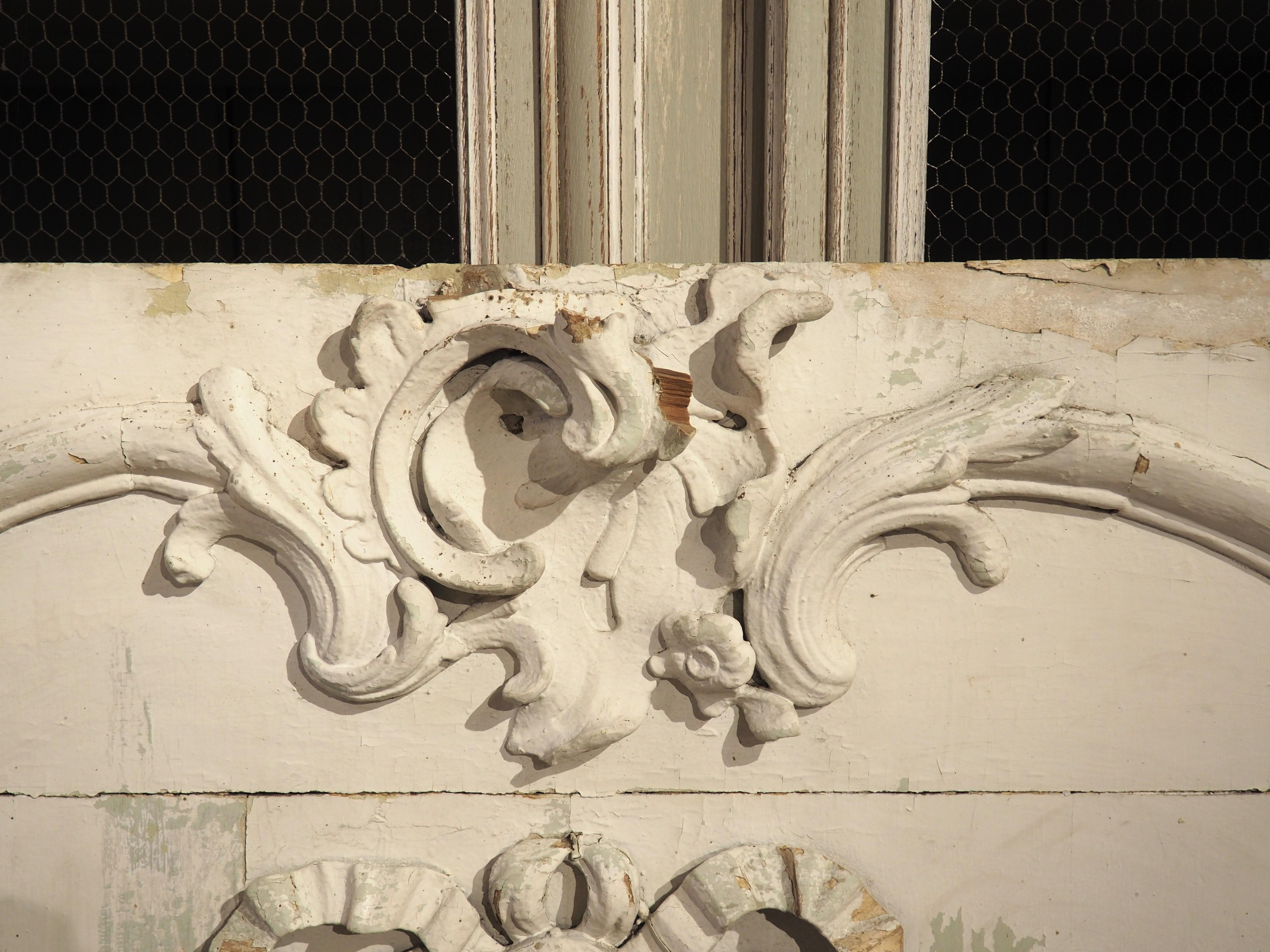 Grande porta dipinta Chateau Boiserie Luigi XVI, CIRCA 1760 in vendita 8
