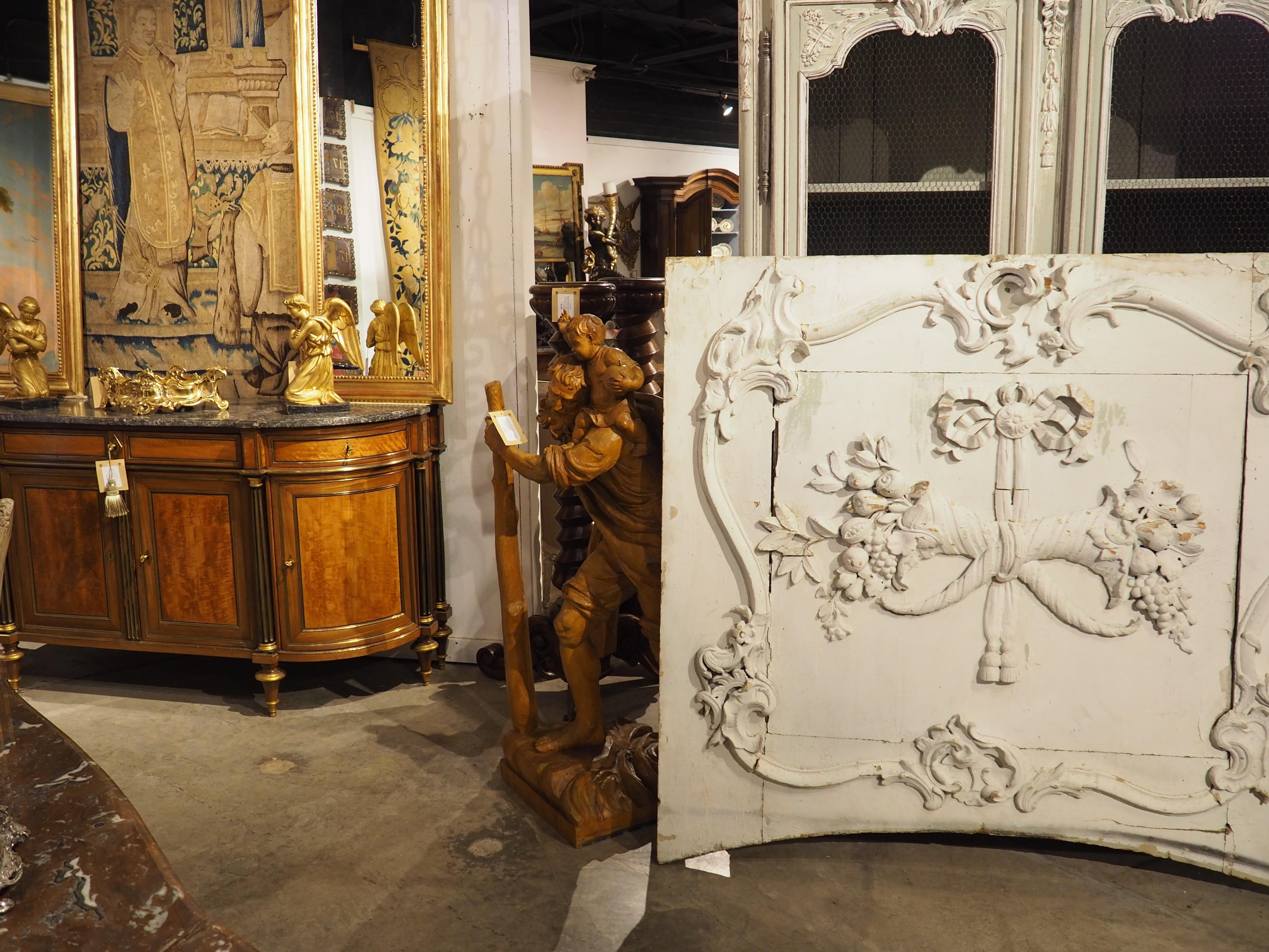 Grande porta dipinta Chateau Boiserie Luigi XVI, CIRCA 1760 in vendita 10