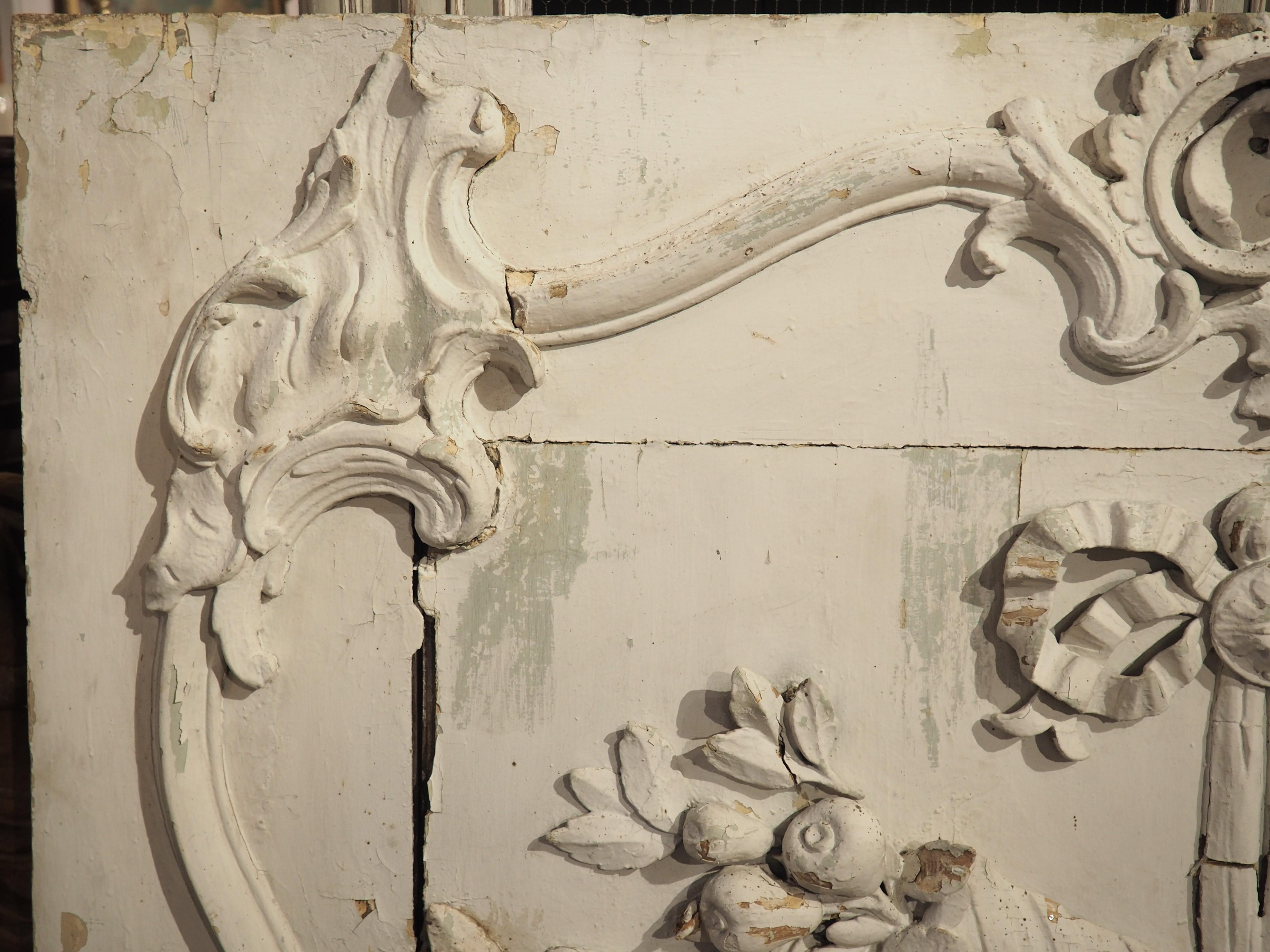 Grande porta dipinta Chateau Boiserie Luigi XVI, CIRCA 1760 in vendita 11