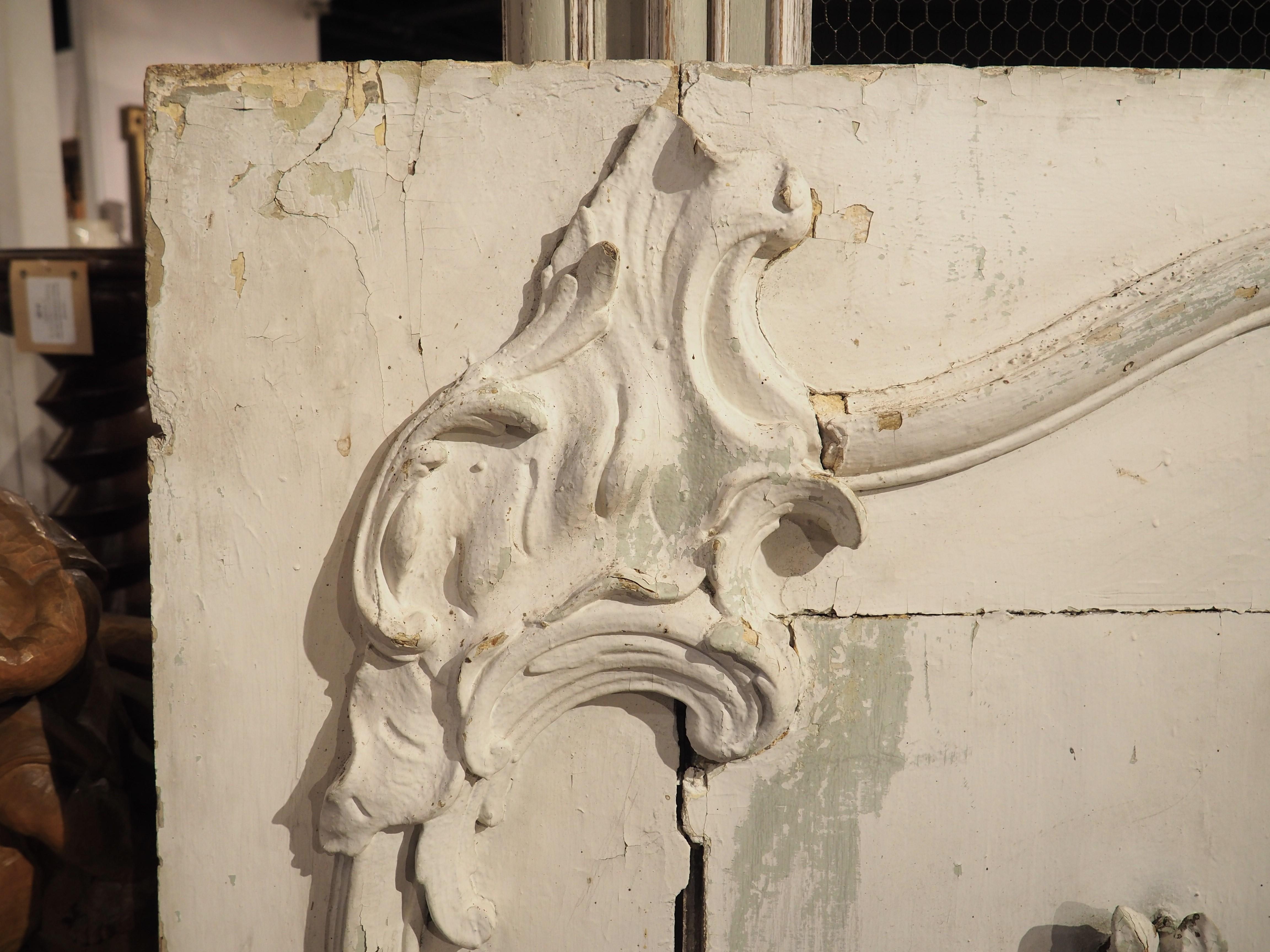Francese Grande porta dipinta Chateau Boiserie Luigi XVI, CIRCA 1760 in vendita