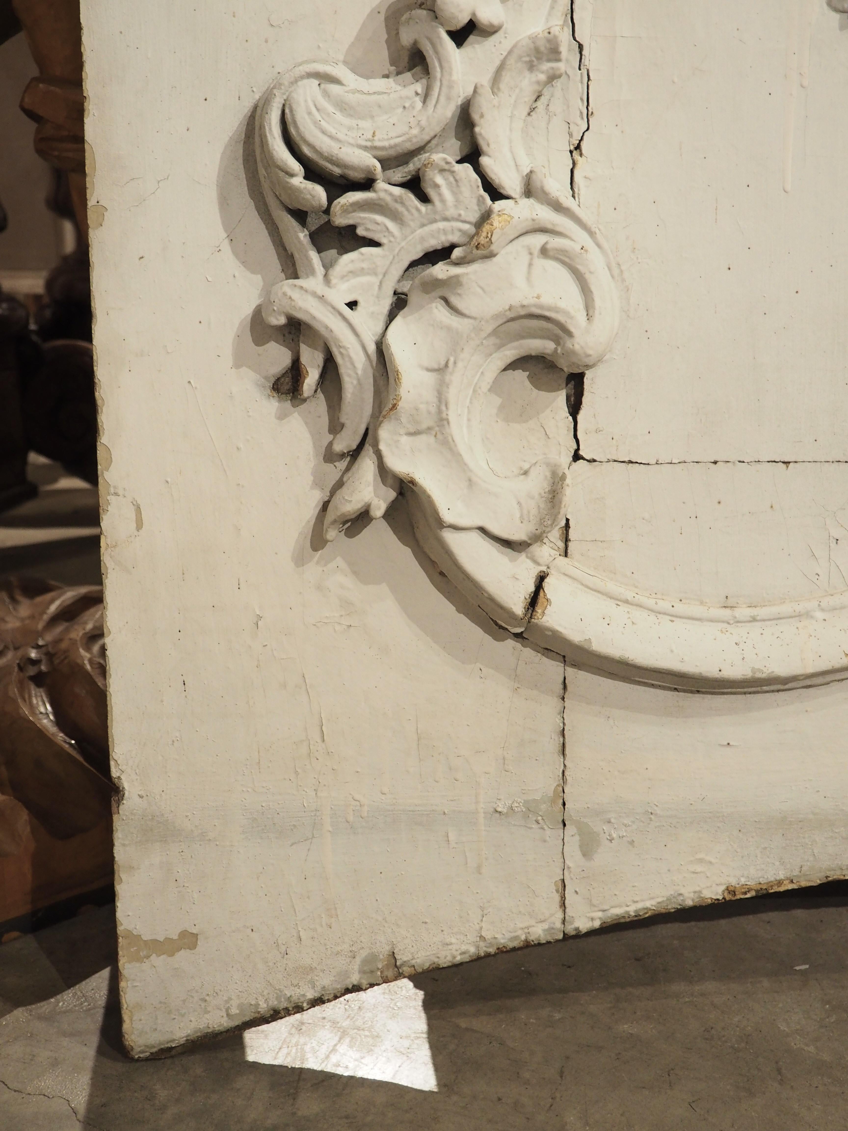 XVIII secolo Grande porta dipinta Chateau Boiserie Luigi XVI, CIRCA 1760 in vendita