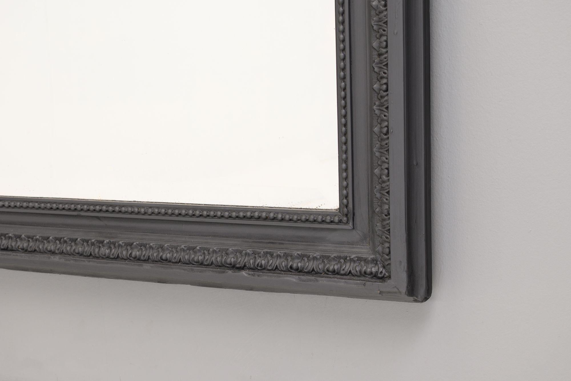 Glass Large Painted Mirror For Sale