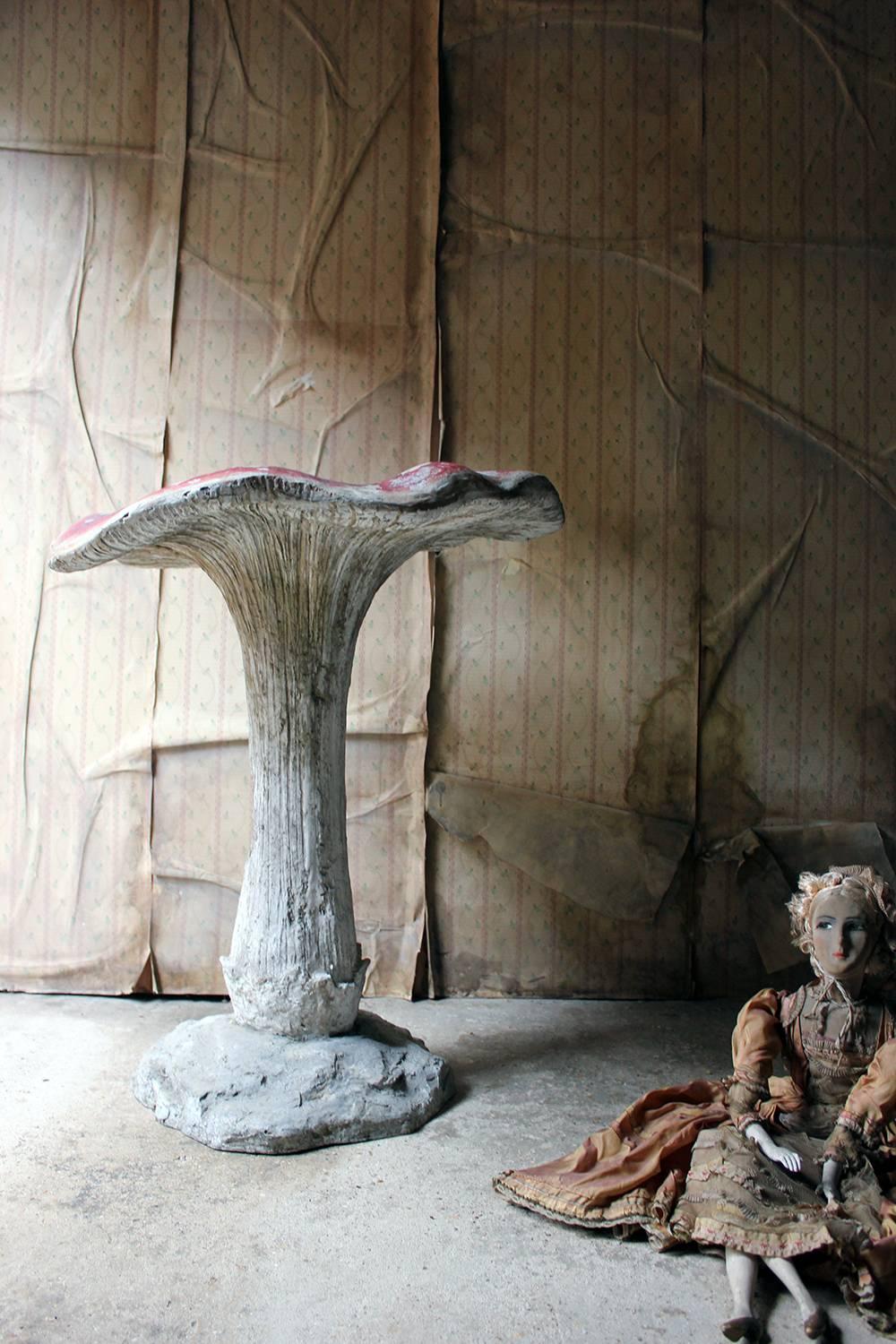 Large Painted Plaster & Fibreglass Theatre Prop Model of a Fly Agaric Toadstool 2