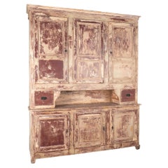 Used Large Painted Shop Cabinet Wall Unit from France, circa 1880