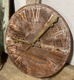 Large Painted Tower Clock Face