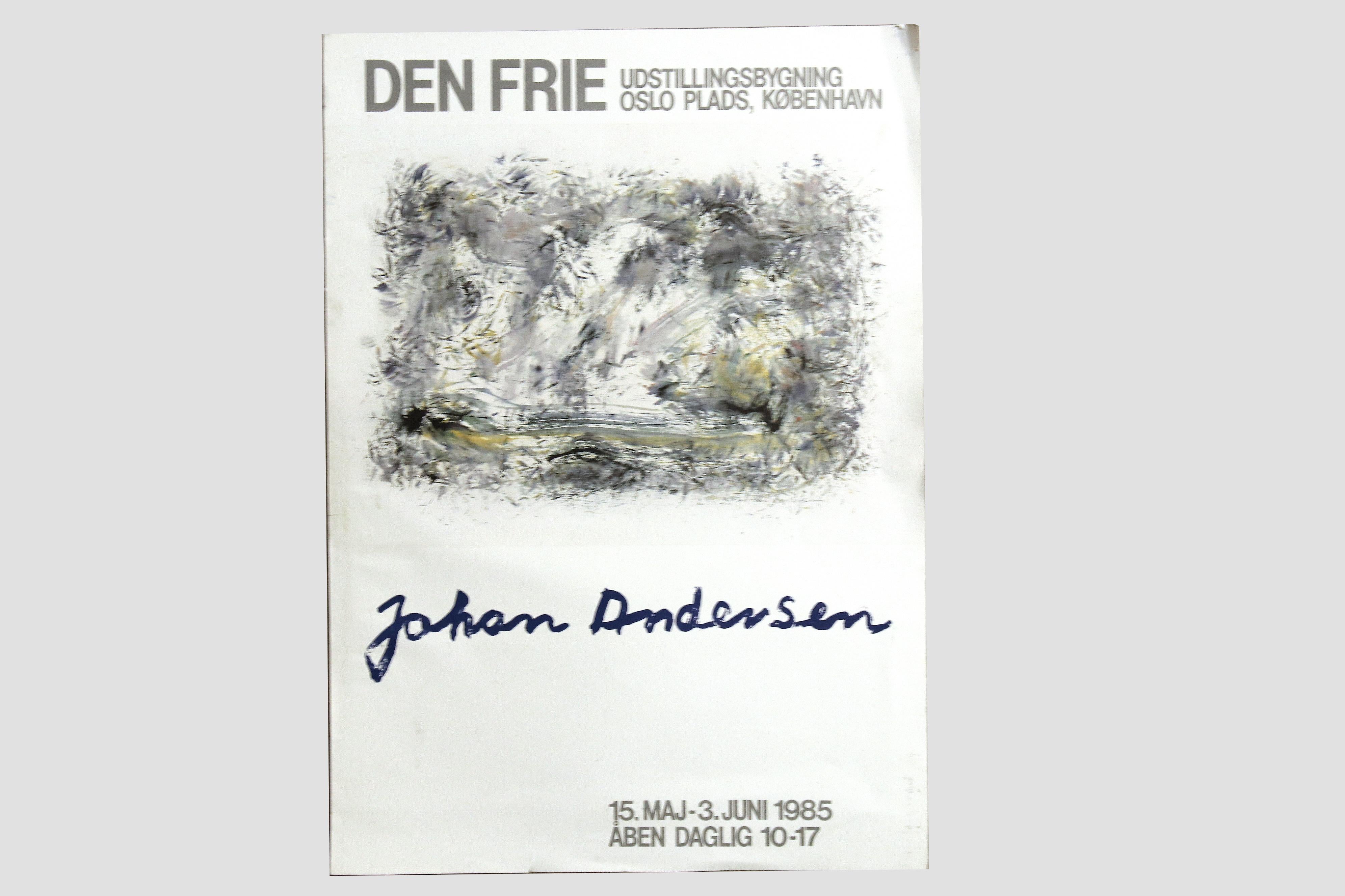 Großes großes Gemälde des dänischen Malers Johan Andersen, 1970er Jahre (Dänisch) im Angebot